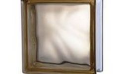 Produto Bloco de vidro wave 19x19cm incolor