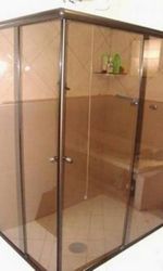 Produto Box de vidro bronze