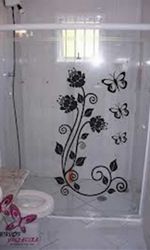 Box de vidro decorado Produto Box de vidro decorado
