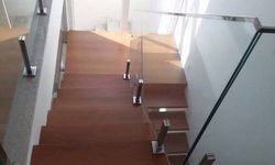 Produto Coluna inox para vidro