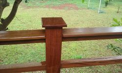 Produto Guarda corpo em madeira para sacada