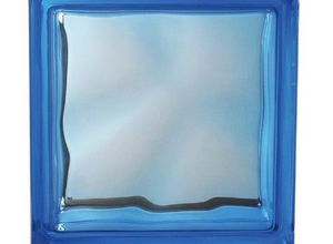 bloco de vidro azul
