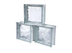 bloco de vidro incolor
