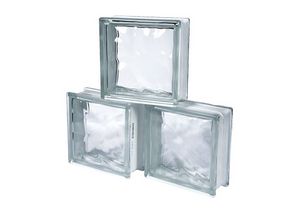 bloco de vidro ondulado