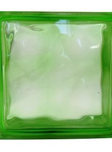 bloco de vidro verde