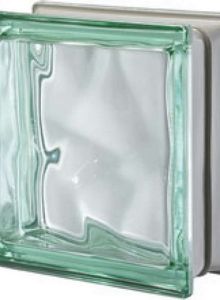 bloco de vidro verde