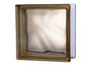 bloco de vidro wave 19x19cm incolor