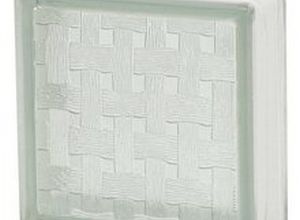 bloco de vidro wave 19x19cm incolor