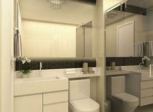 box banheiro espelhado