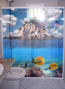 box de vidro adesivado