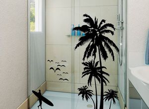 box de vidro com adesivo