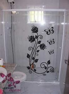 box de vidro decorado