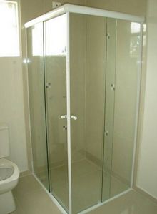 box de vidro quadrado