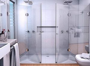 box de vidro sanfonado