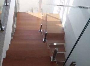 coluna inox para vidro