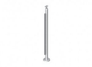 coluna para guarda corpo de vidro