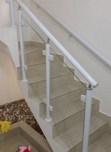 corrimão aço escovado