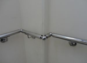 corrimão parede inox