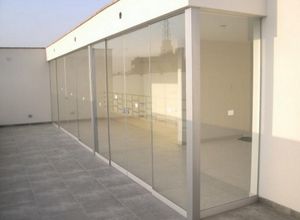 fechamento de vidro temperado