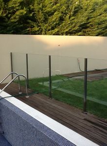 grades de inox com vidro