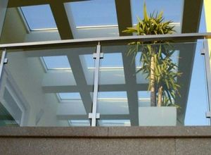 grades de inox com vidro