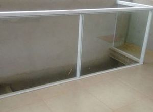 guarda corpo alumínio branco