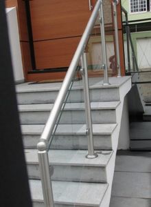 guarda corpo alumínio escovado