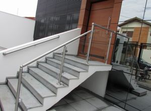 guarda corpo alumínio escovado