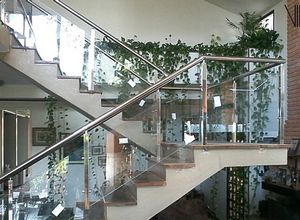 guarda corpo alumínio escovado