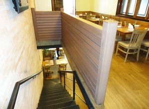 guarda corpo em madeira