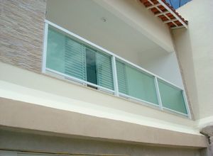 parapeito de vidro