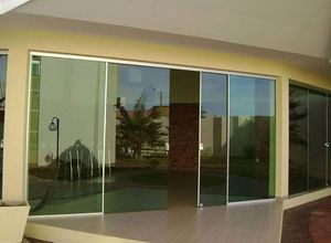 porta de correr vidro temperado