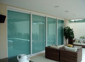 porta de vidro blindex