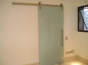 porta de vidro blindex