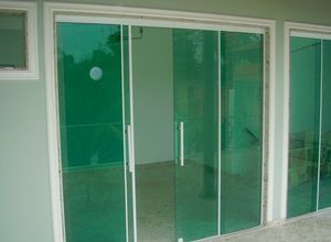 porta de vidro de correr