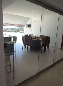 porta de vidro retrátil