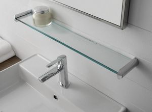 prateleira de vidro para banheiro