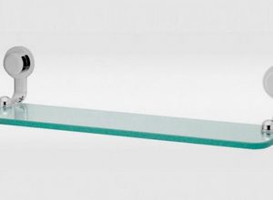 prateleira de vidro para banheiro