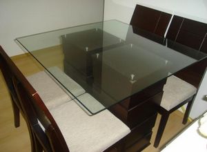 tampo de vidro para mesa