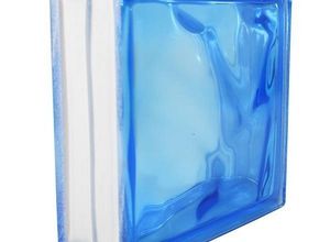 tijolo de vidro azul