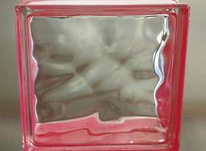 tijolo de vidro rosa