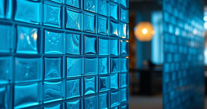 Tijolo de Vidro Azul: Estilo e Funcionalidade para Seus Projetos de Decoração